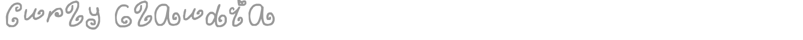 curly Claudia font preview